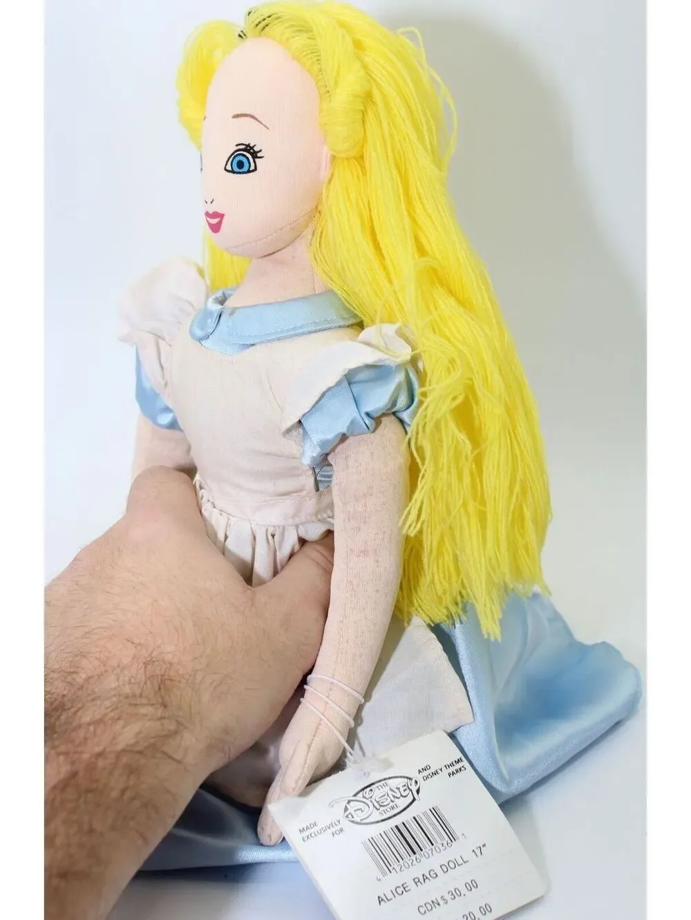 Vintage Disney Theme Parks Alice in Wonderland ALICE RAG DOLL 17